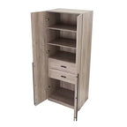 Manhattan Comfort Lee 2 Door and 2 Drawer Wardrobe Closet