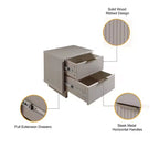Manhattan Comfort 2pc Granville Dresser and Nightstand Bedroom Set