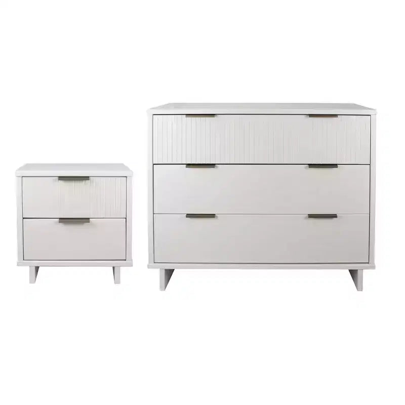 Manhattan Comfort 2pc Granville Dresser and Nightstand Bedroom Set