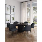 Manhattan Comfort 7pc 59.05" Hathaway and Flor Round Dining Set