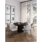 Manhattan Comfort 7pc 59.05" Hathaway and Flor Round Dining Set