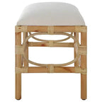 Uttermost Laguna 24W White Fabric Rectangular Small Bench