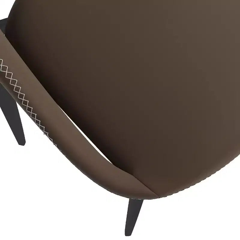 LeisureMod Amalfi Sedia da pranzo moderna, seduta in tessuto imbottito con gambe in metallo, comoda seduta d'accento per cucina, sala da pranzo o ufficio