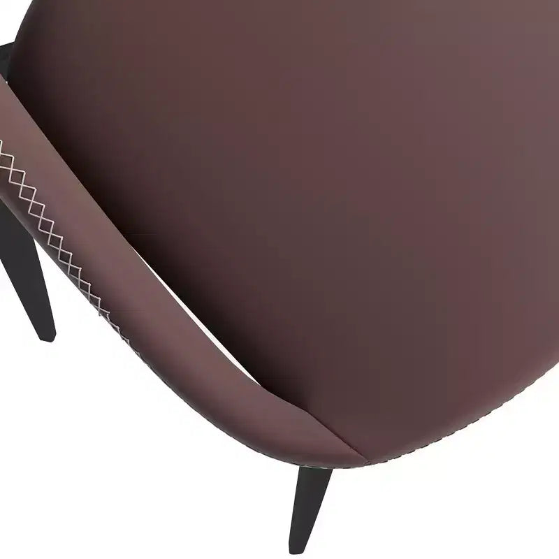 LeisureMod Amalfi Sedia da pranzo moderna, seduta in tessuto imbottito con gambe in metallo, comoda seduta d'accento per cucina, sala da pranzo o ufficio