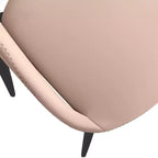 LeisureMod Amalfi Sedia da pranzo moderna, seduta in tessuto imbottito con gambe in metallo, comoda seduta d'accento per cucina, sala da pranzo o ufficio