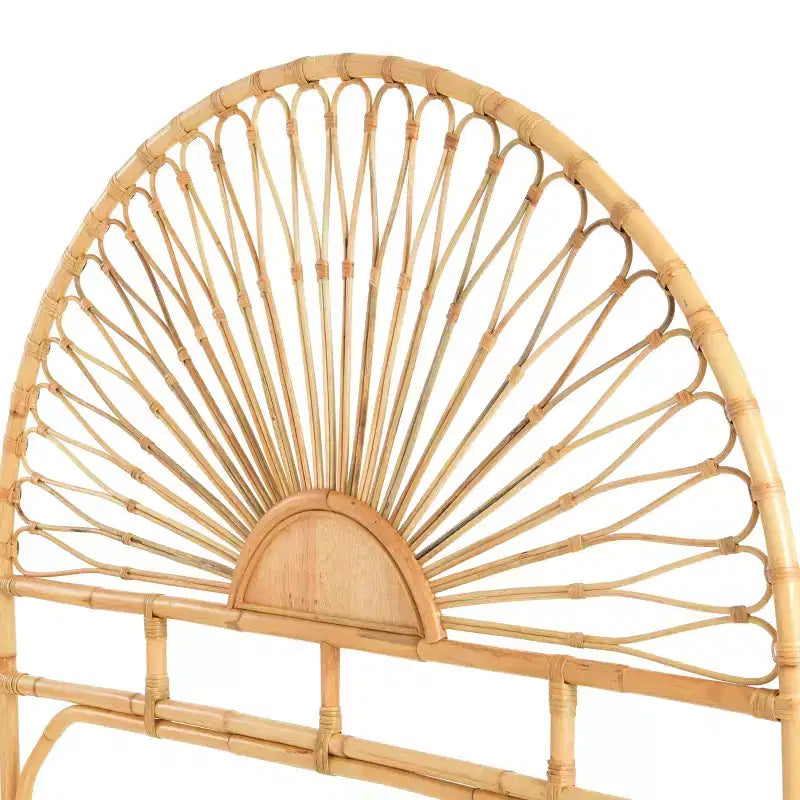 Storied Home Bali Sunrise Woven Rattan Headboard