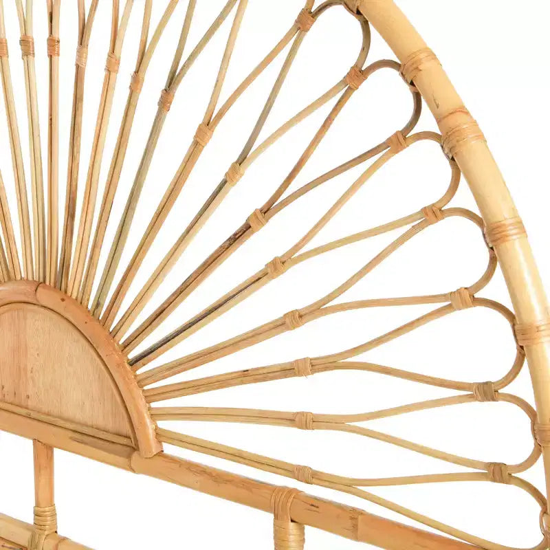 Storied Home Bali Sunrise Woven Rattan Headboard