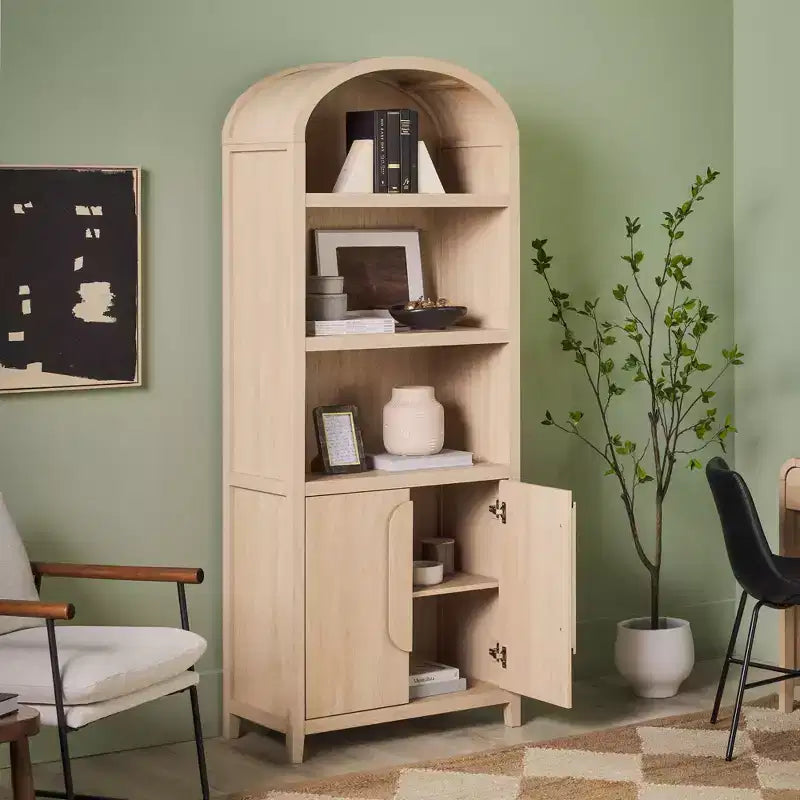 Libreria ad arco a 3 ripiani Saracina Home da 76"