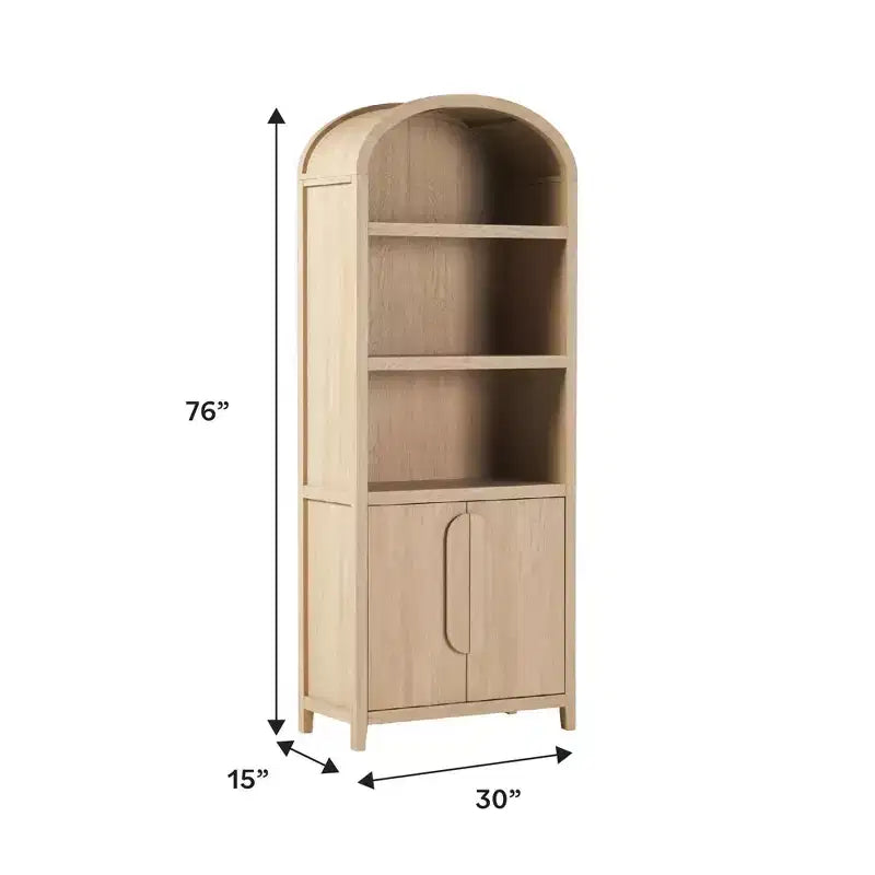 Libreria ad arco a 3 ripiani Saracina Home da 76"