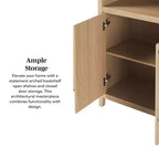 Libreria ad arco a 3 ripiani Saracina Home da 76"