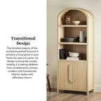 Libreria ad arco a 3 ripiani Saracina Home da 76"