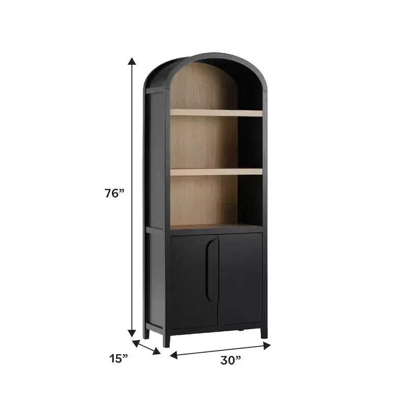 Libreria ad arco a 3 ripiani Saracina Home da 76"