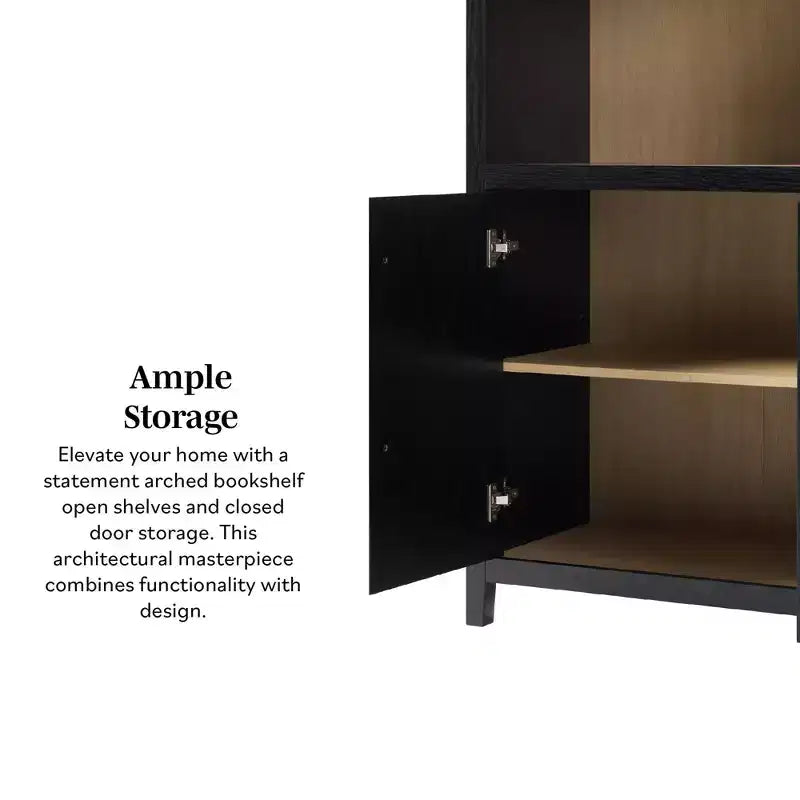 Libreria ad arco a 3 ripiani Saracina Home da 76"
