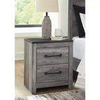 Signature Design by Ashley Comodino contemporaneo Bronyan a 2 cassetti, grigio scuro