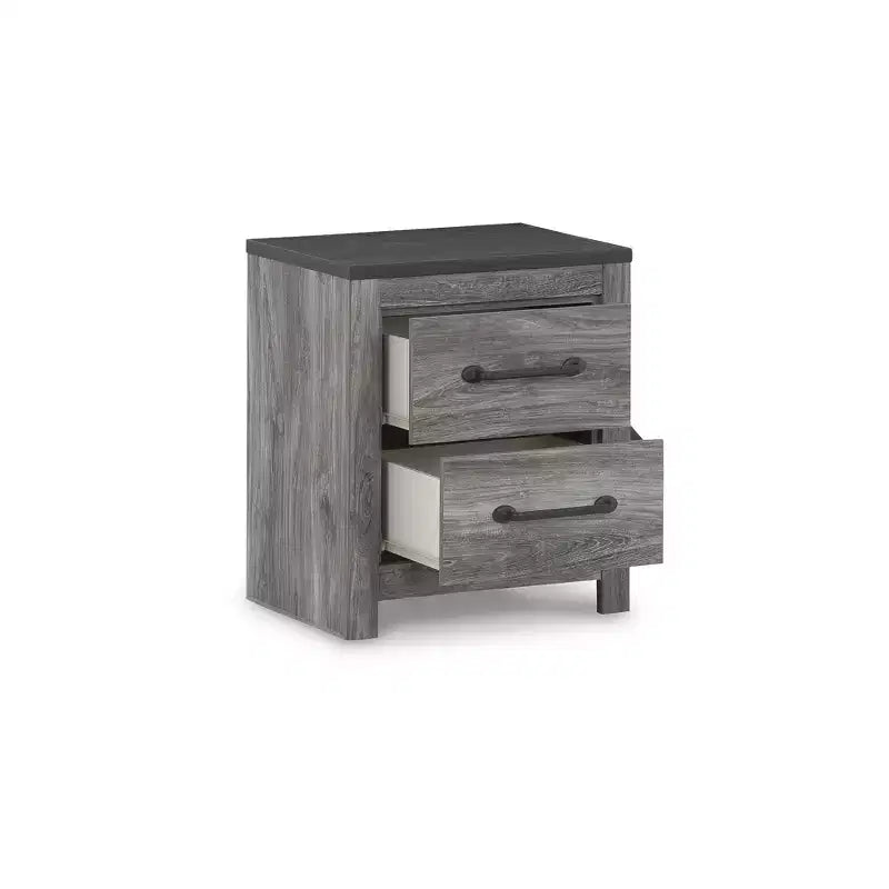Signature Design by Ashley Comodino contemporaneo Bronyan a 2 cassetti, grigio scuro