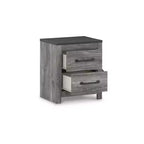 Signature Design by Ashley Comodino contemporaneo Bronyan a 2 cassetti, grigio scuro