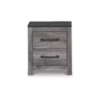 Signature Design by Ashley Comodino contemporaneo Bronyan a 2 cassetti, grigio scuro