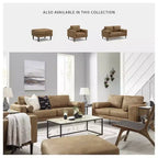 Signature Design by Ashley Contemporary Telora Ottoman, Caramel