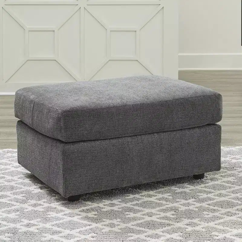 Signature Design by Ashley Contemporary Stairatt Ottoman, Gravel