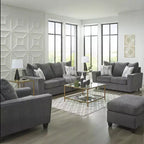 Signature Design by Ashley Contemporary Stairatt Ottoman, Gravel