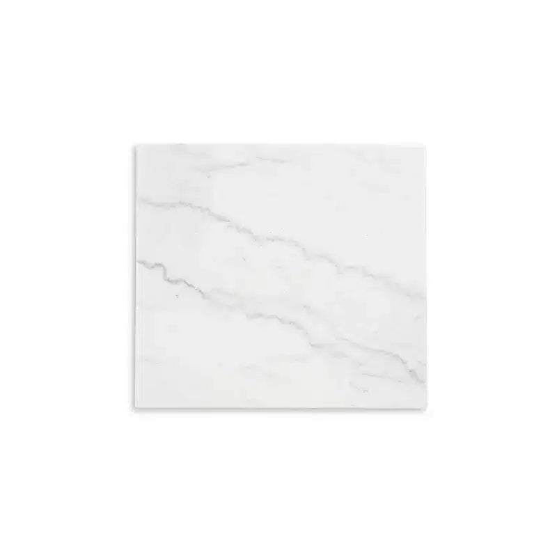 Signature Design by Ashley Burkhaus Traditional End Table with Marble Tabletop, Dark Brown & White