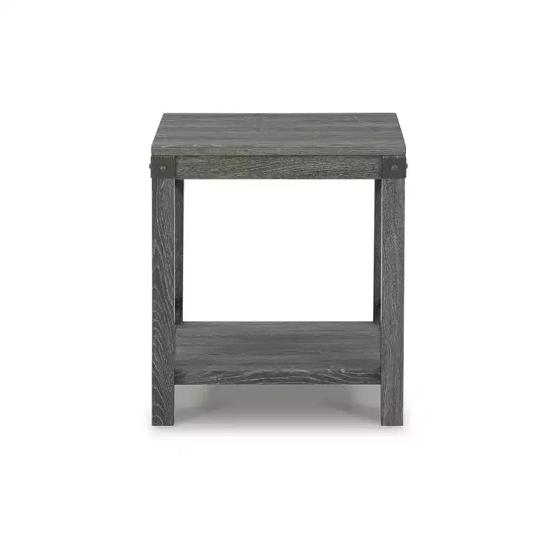 Signature Design by Ashley Casual Freedan End Table, Grayish Brown