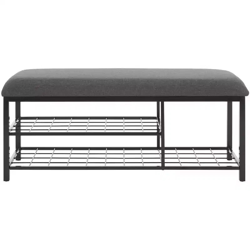 Milligan Open Shelf Bench With Cushion - BCH5003 - Safavieh