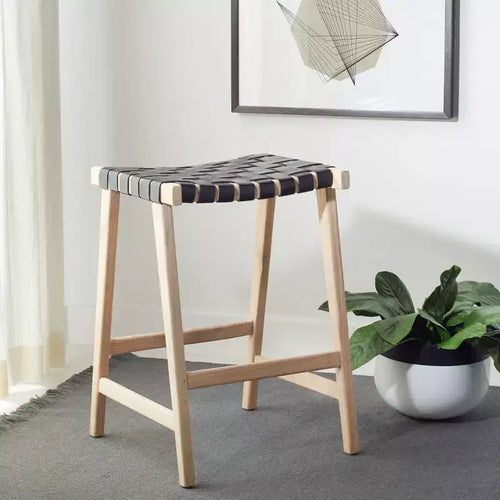Abreu Rectangle Counter Stool - Safavieh