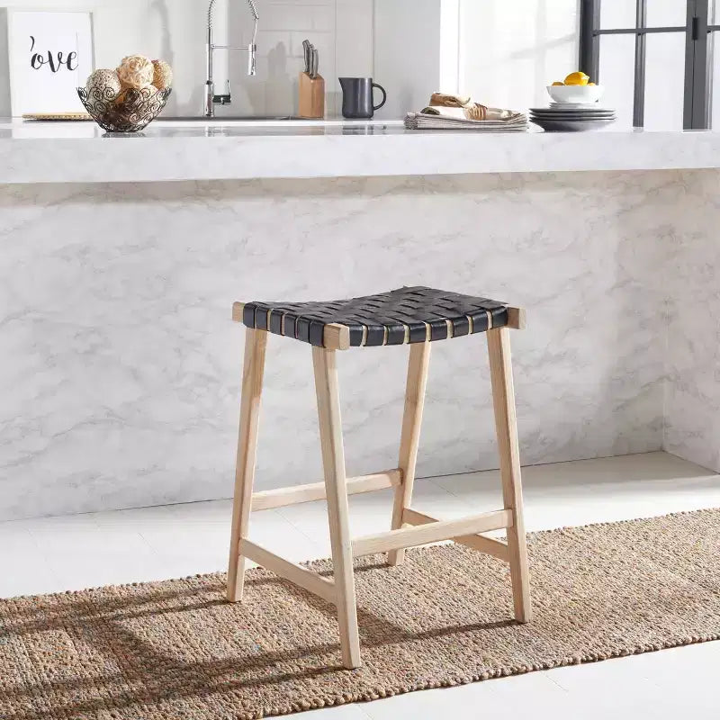 Abreu Rectangle Counter Stool - Safavieh