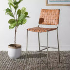 Olenna Woven Counter Stool - BST3011 - Safavieh