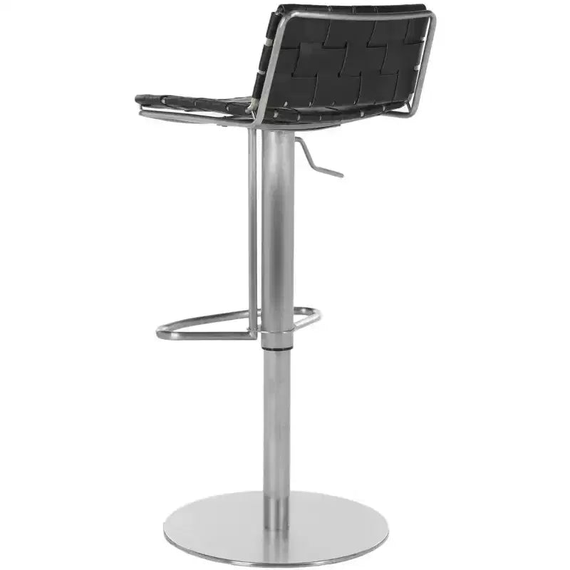 Floyd Gas Lift Swivel Bar Stool - FOX3000 - Black - Safavieh Couture