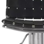 Floyd Gas Lift Swivel Bar Stool - FOX3000 - Black - Safavieh Couture