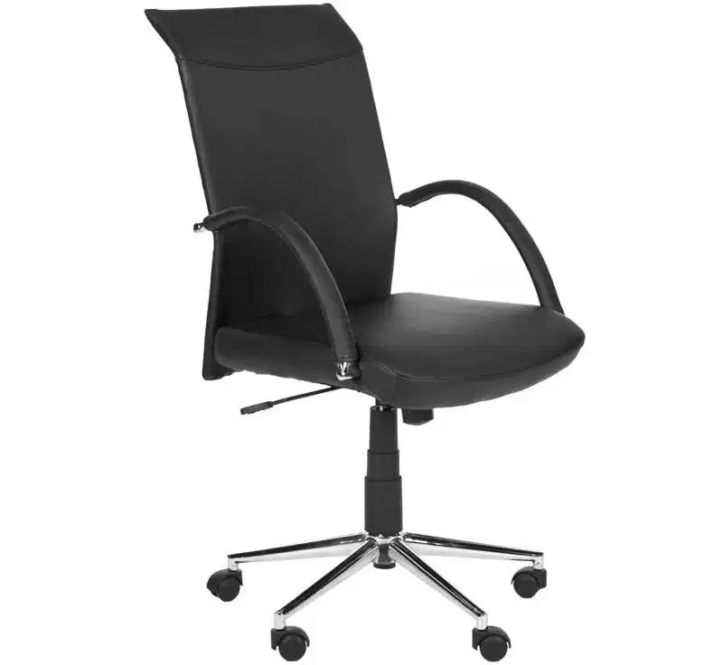 Dejana Swivel Desk Chair - Height Adjustable - FOX8506 - Black - Safavieh