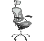 Sedia da scrivania girevole Jarlan - regolabile in altezza - FOX8515 - Grigio - Safavieh