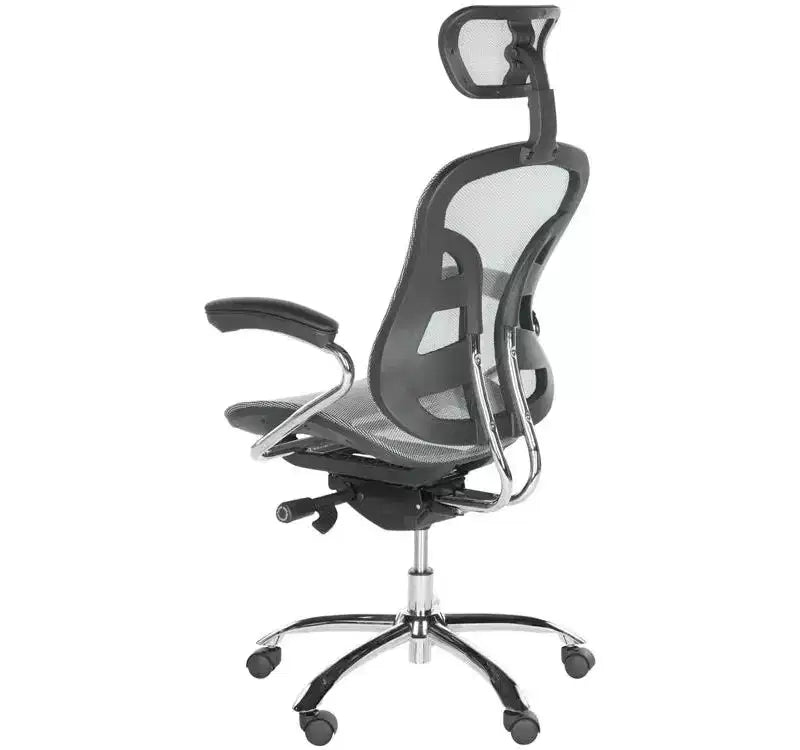 Sedia da scrivania girevole Jarlan - regolabile in altezza - FOX8515 - Grigio - Safavieh