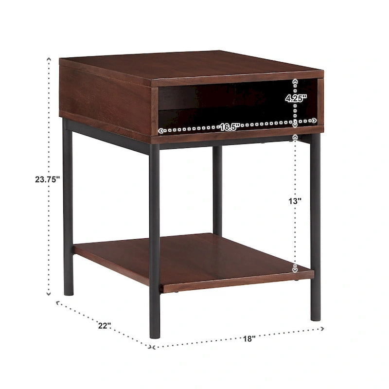 Two-Tone Lift-Top Coffee Table with Storage - Wood Grain & Gold Metal