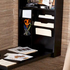 SEI Furniture Murphy Black Fold-out Convertible Desk