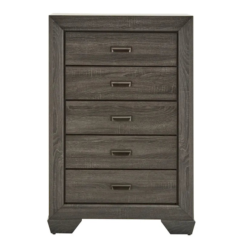 Cassettiera o comò Corbett Grey Wood Panel di iNSPIRE Q Classic