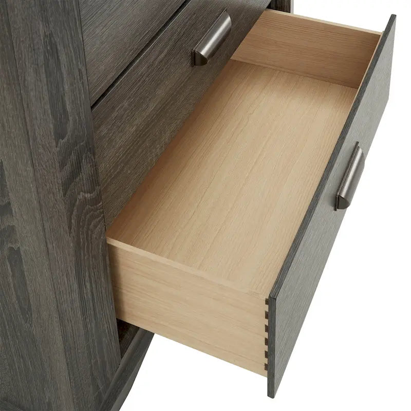 Cassettiera o comò Corbett Grey Wood Panel di iNSPIRE Q Classic