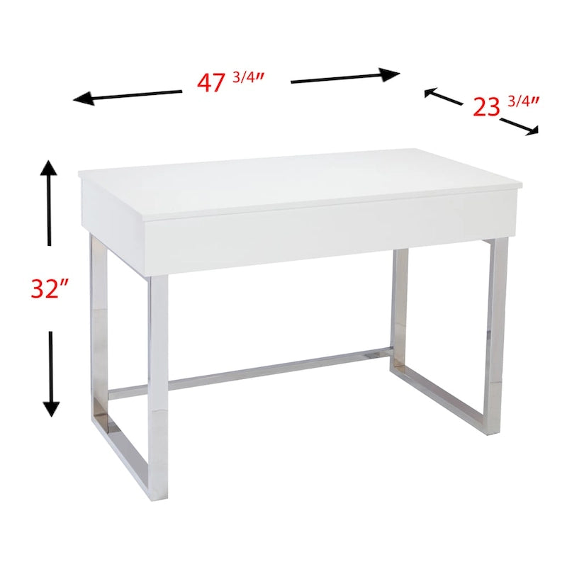 Scrivania Regolabile in Altezza Sit/Stand SEI Furniture Ida Bianca