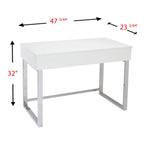 Scrivania Regolabile in Altezza Sit/Stand SEI Furniture Ida Bianca