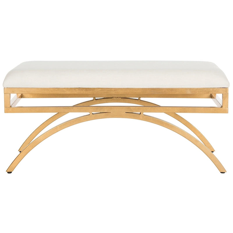 SAFAVIEH Belinda Modern Glam Arc Bench - 38 x 18 x 18.3 - 38Wx18Dx18H