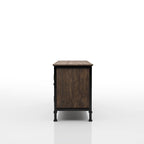 Dele Rustic Oak 60-inch Wood Multi-functional Storage TV Console by Furniture of America