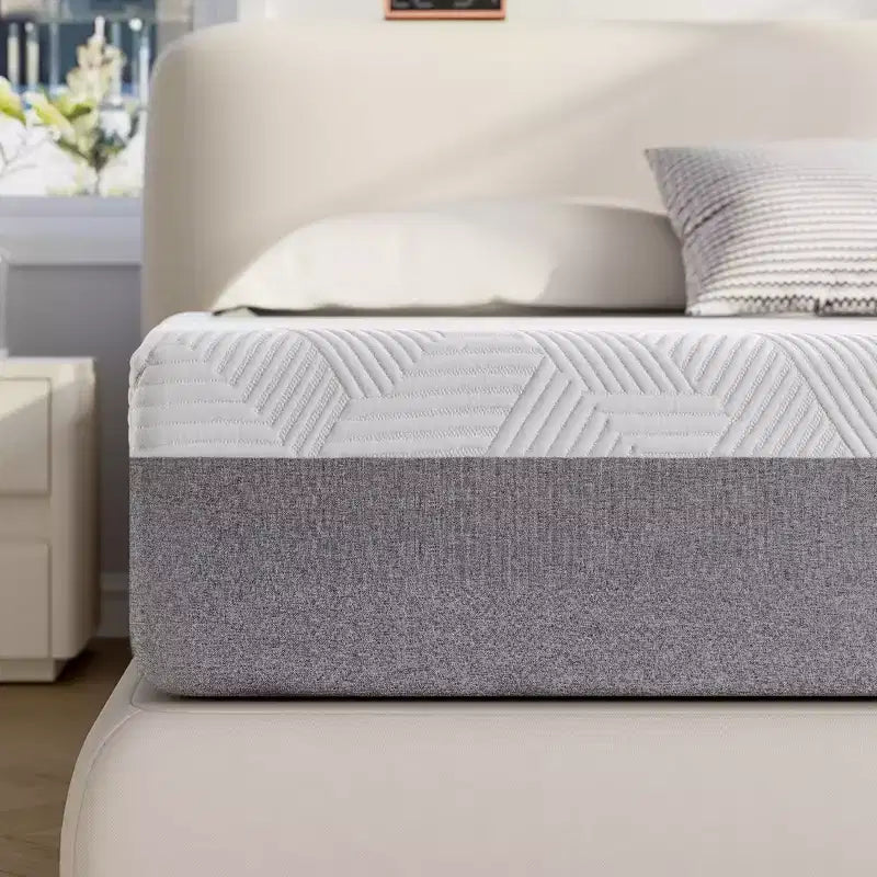 Wuleitex memory foam mattress, 10 inch mattress, box cooling gel, medium support decompression,