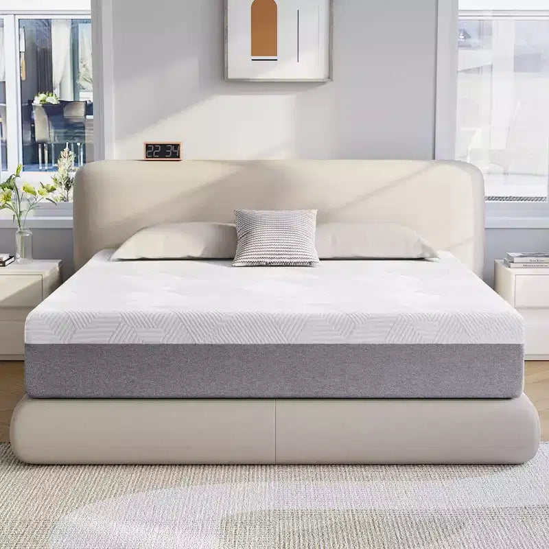 Materasso in memory foam Wuleitex, materasso da 10 pollici, gel rinfrescante in scatola, decompressione a supporto medio,