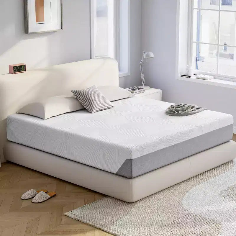 Materasso in memory foam Wuleitex, materasso da 10 pollici, gel rinfrescante in scatola, decompressione a supporto medio,