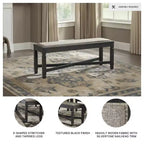 Signature Design by Ashley Tyler Creek Dining Bench, Black/Brown