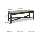 Signature Design by Ashley Tyler Creek Dining Bench, Black/Brown