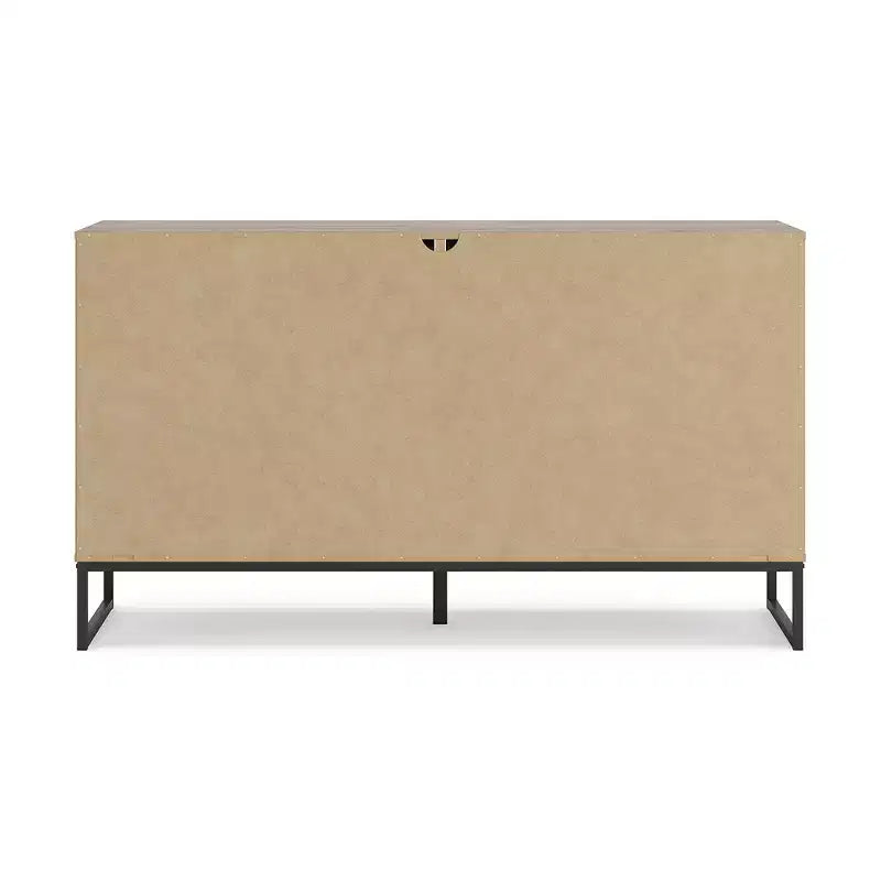 Signature Design by Ashley Deanlow 6 Drawer Dresser, Honey Brown