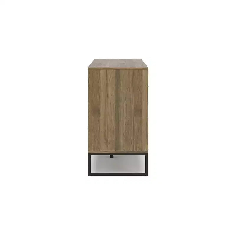 Signature Design by Ashley Deanlow 6 Drawer Dresser, Honey Brown
